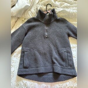 Gray fuzzy old navy jacket/ sweatshirt